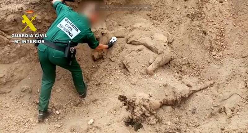 Imagen de las investigaciones de la Guardia Civil/TA.